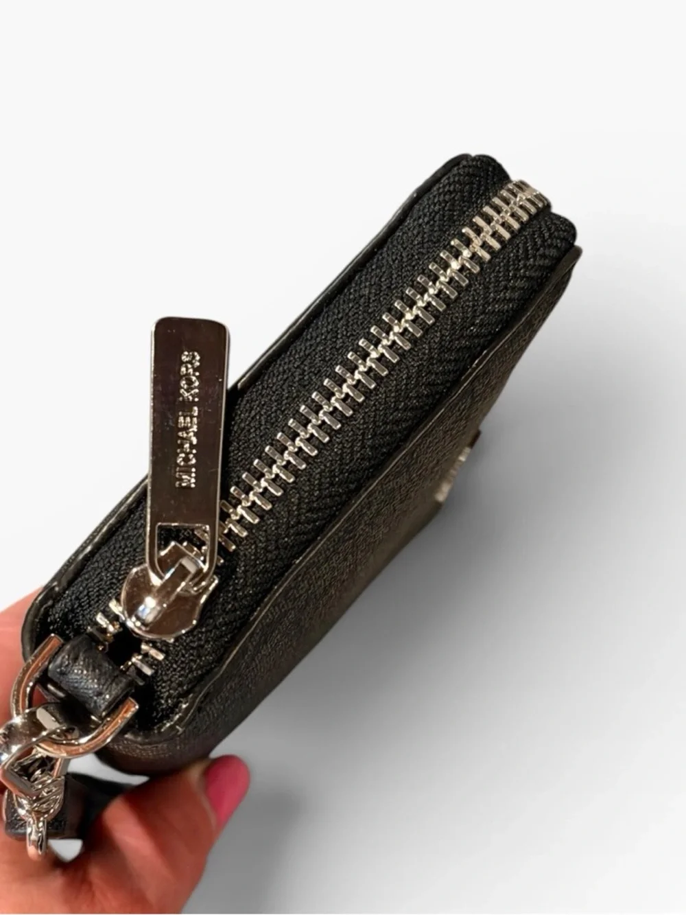 Michael Kors Large Continental Wallet Black PVC Leather